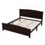 Lit plateforme, lit plateforme en bois massif avec lattes de soutien et structure solide, aucun sommier nécessaire-1810053203-1810053201