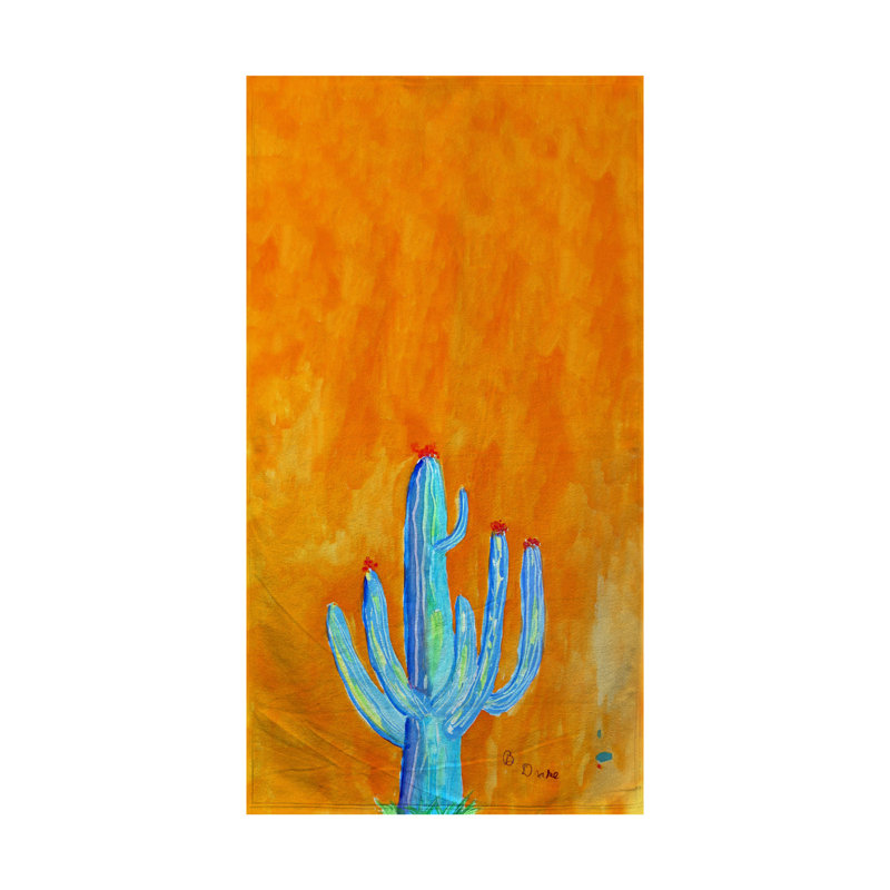 Grande serviette de plage Cactus