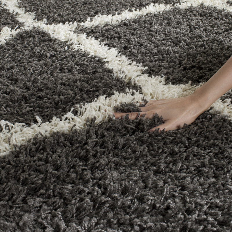 Rosalind Geometric Hand Woven Area Rug, Rectangle 91 x 152cm
