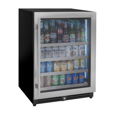 Stainless Steel Right Hinge Beverage Center