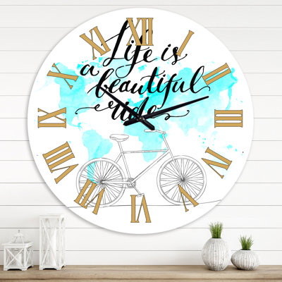 Life Is A Beautiful Ride - Traditional wall clock