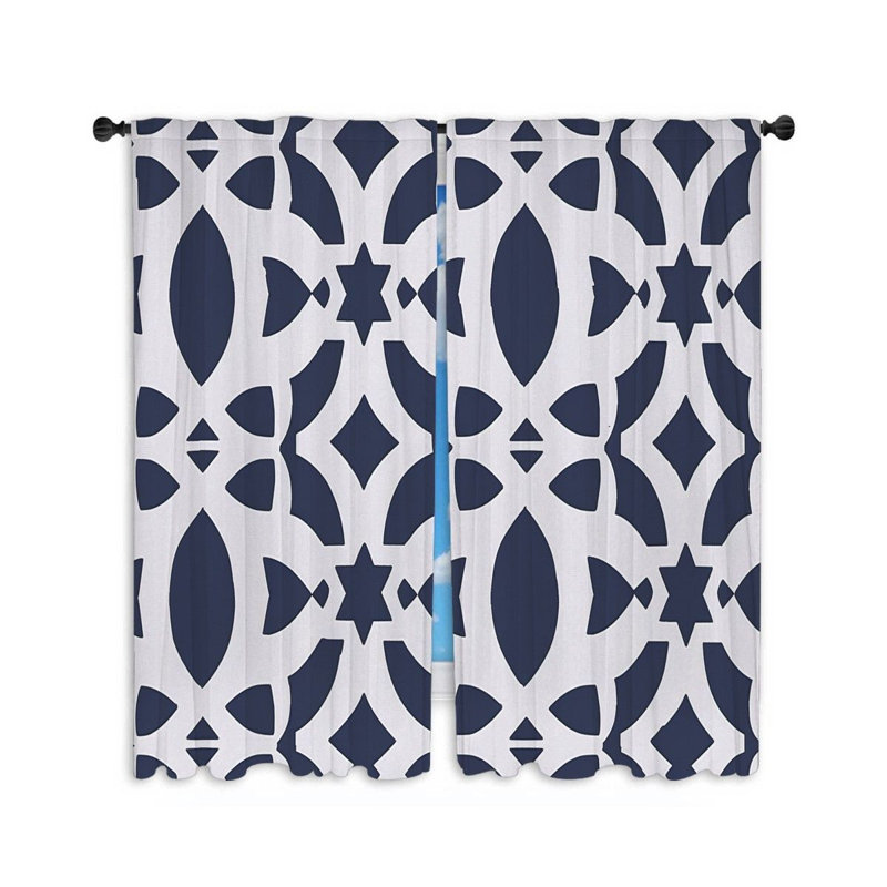 Plain Weave Muslin Room Darkening Curtain Pair, 40" W x 54" L