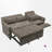81.9" Convertible Sofa With Recliner-1385408965