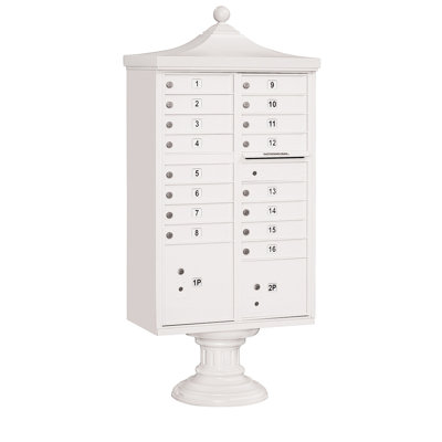 Regency Aluminum Multi-Unit Mailbox with Newspaper Compartment
