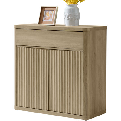 Cesiro 34.6" Wide Storage Sideboard with Drawer and Height-Adjustable Cabinet by Ebern Designs