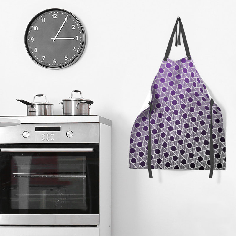 Katelyn Elizabeth Bib Apron, Black/Purple