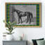 Équitation à carreaux II - reproduction d'art sur toile encadrée-1006353373-1006353368