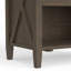 Ela - Table de chevet - Brun fumé