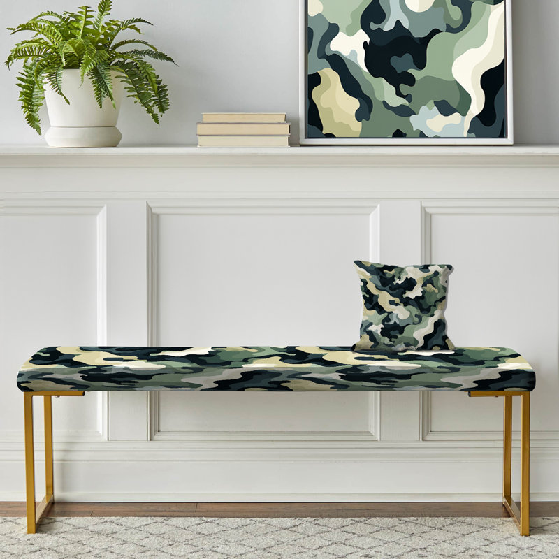 Banc recouvert de camouflage City Camo, Industrial Edge Surf Imagery