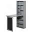 Bureau de bureau mural pliable avec tableau noir et tablette latérale pliable