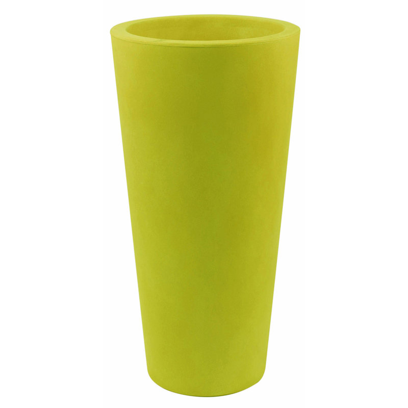 Cono High Resin Cone Pot Planter, 39.25" H x 13.75" W x 13.75" D, Bronze