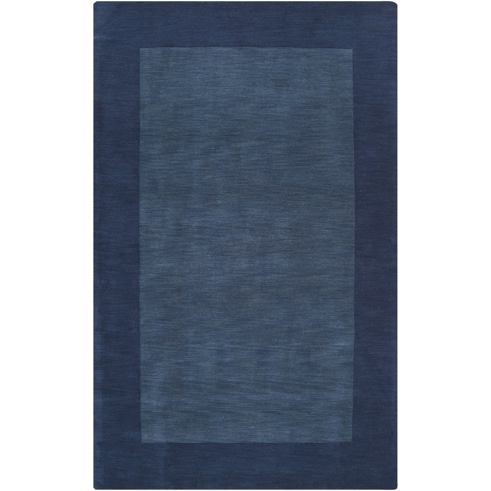 Dolma Handmade Loomed Wool Navy/Dark Blue Rug, Rectangle 10' x 14'