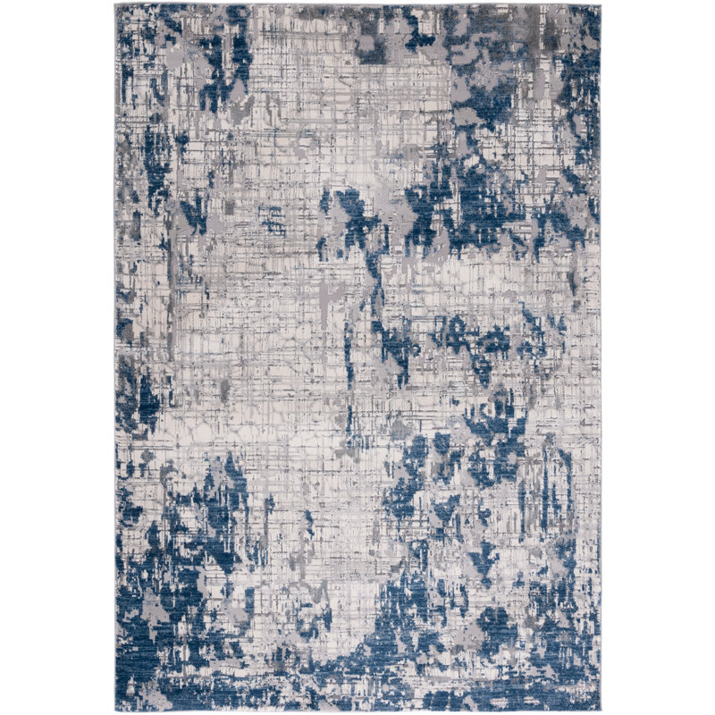 Eliene 100 Performance Abstract Rug, Rectangle 4' x 6'