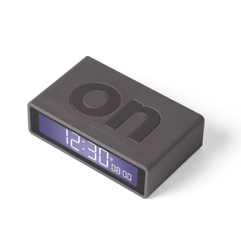 Digital Electric Alarm Tabletop Clock, Brown
