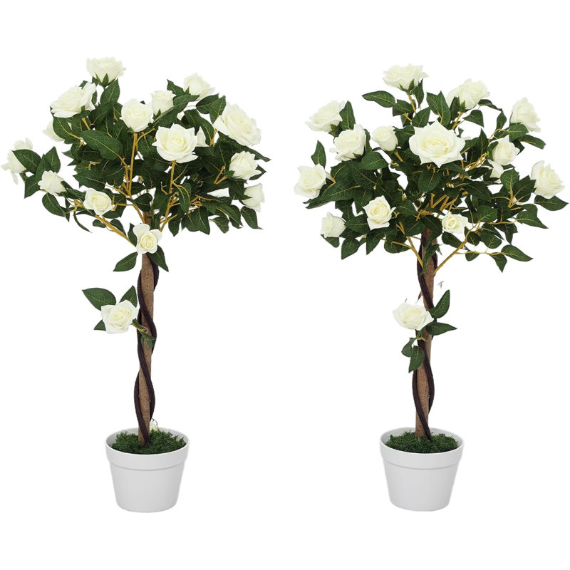 Arrangement in Pot, White