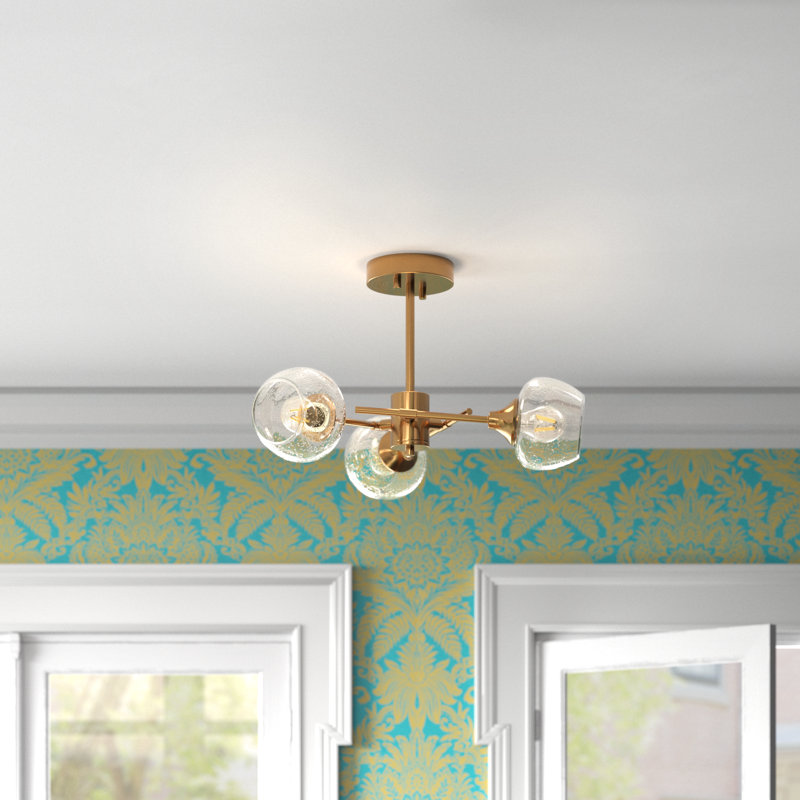 Lustre linéaire moderne à 3 lumières Kiersten