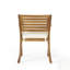 Ensemble repas d'extérieur en bois 3 pièces KD avec coussins Hermosa pour l'extérieur élégant