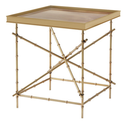 Ingrid Glass Tray Top End Table