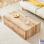 Table basse moderne en bois aggloméré avec texture en bois naturel et design élégant, parfaite pour rehausser tout espace de vie