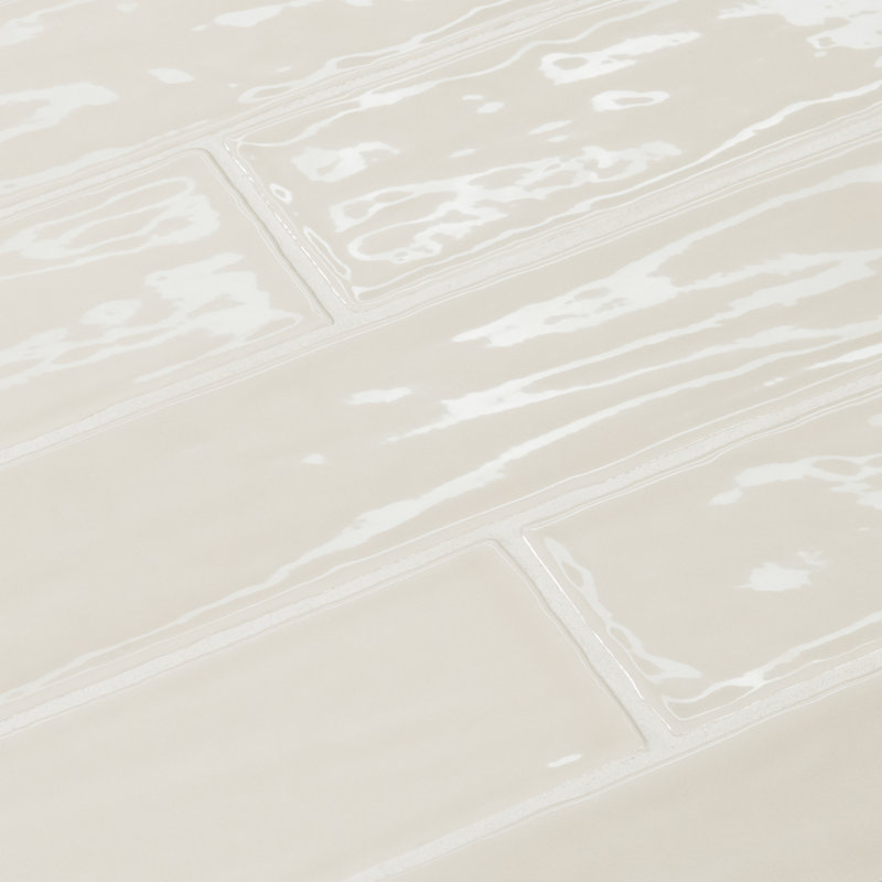 Marin 2.5" x 10" Porcelain Mosaic Wall & Floor Tile, Sand Dollar