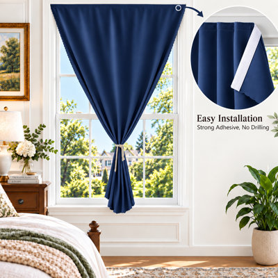 Rideau occultant autocollant, sans perçage ni tringle, facile à installer, pour préserver votre intimité dans une chambre, une chambre d'enfant, un salon ou un bureau à domicile.
