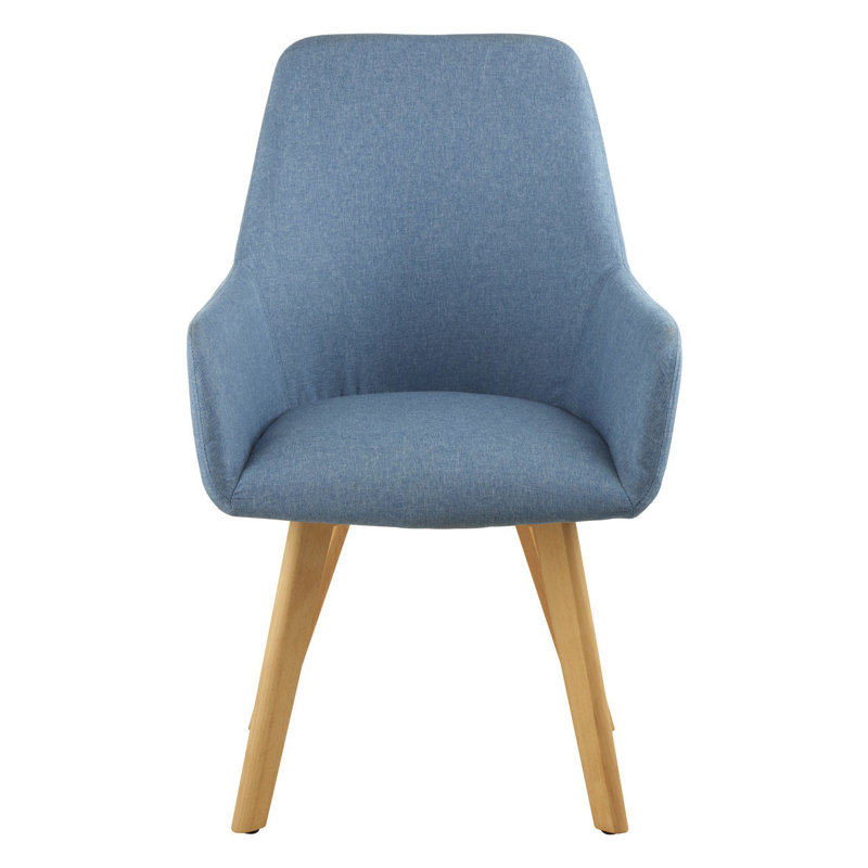 Kai 51cm H Polyester Blend Upholstered Armchair, Blue