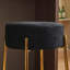 24 po de hauteur, tabourets de bar ronds, ensemble de 2 - Tabourets de salle à manger rembourrés contemporains pour cuisines, cafés et bars - comprend des pieds de support robustes-1105389335-1105389320