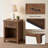18'' Farmhouse Nightstand With Built-In Charging Station And USB-C Ports, Modern Two-Tone End Table In Walnut-782617754-782617751