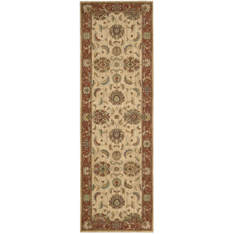 Bardwell Oriental Wool Area Rug, Runner 76 x 366cm