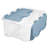 Sterilite 40 Qt Hinged Lid Storage Box, Plastic Container, Washed Blue, 24 Pack-123432604