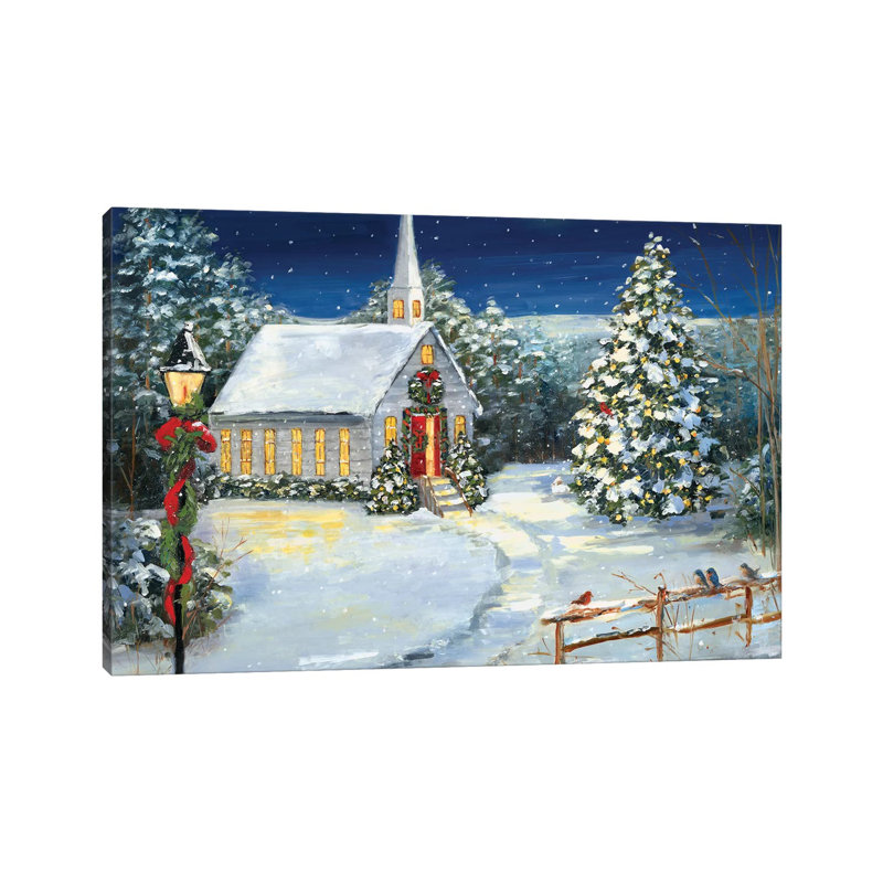 Holy Night by Sally Swatland - Print on Canvas, 20.32 cm H x 30.48 cm W, Wrapped Canvas