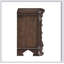 Table de chevet traditionnelle 1Pc avec 2 tiroirs de rangement