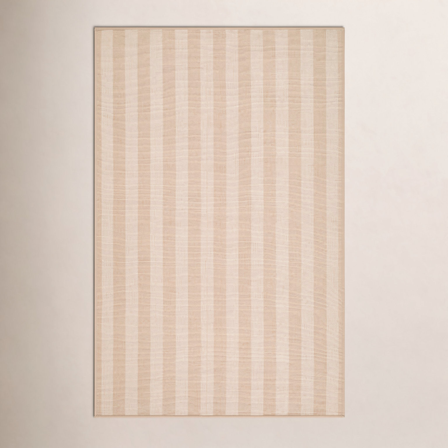 Jeanette Hand-Woven Striped Rug, Rectangle 8' x 10', Beige