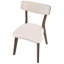 47cm H Fabric Upholstered Accent in White