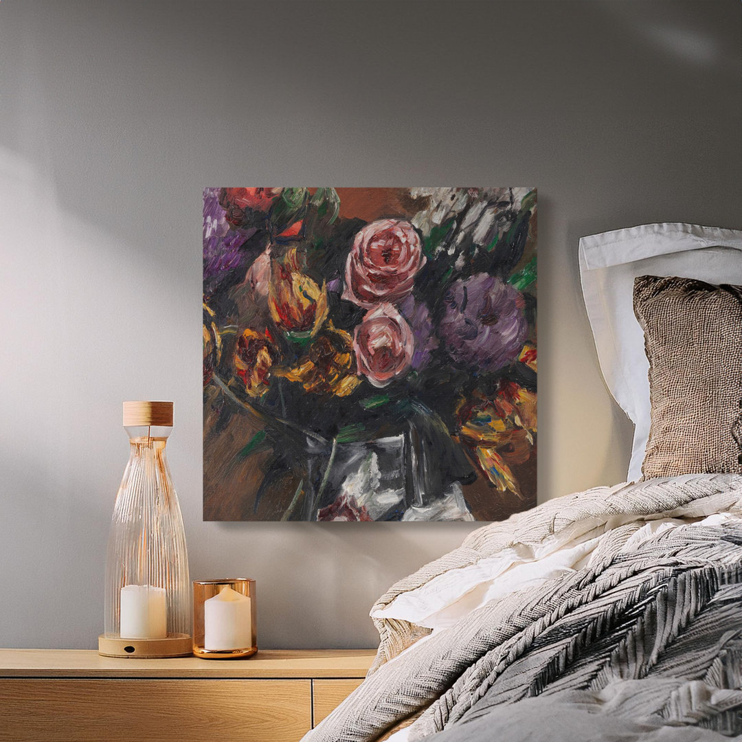 Floral Still Life Canvas Wall Art, Gallery Wrapped, Archival Quality, Ready to Hang, Flower Painting, Modern decor, Roses, Tulips Canvas