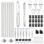 Fence Posts Manual 7 Pcs Galvanised Steel-2133237151-2133237138