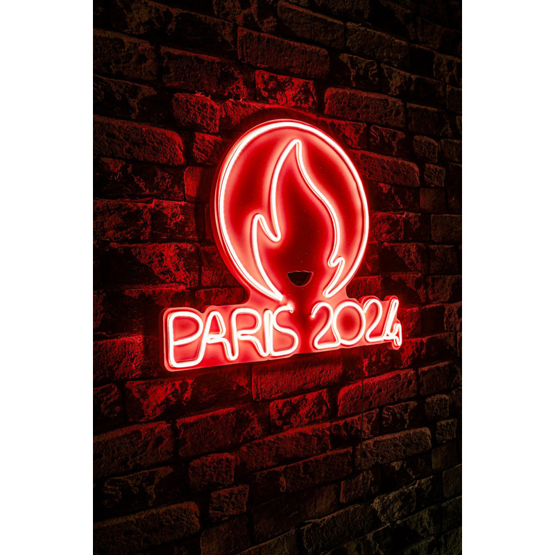 Bande lumineuse néon imperméable et flexible, 16,5 po x 15,7 po x 0,8 po | Rouge, 470 lumens, 800 K | Certifié IP67, gabarit en mousse de PVC, adaptateur DC 12V, 4A | Parfait pour la décoration intérieure et l'éclairage de fête
