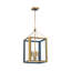 Libby Langdon Herrick 15" Luxe Gold + Navy Chandelier