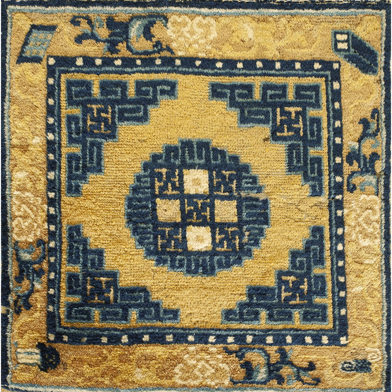 Tapis antique en laine antique Ningxia
