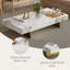 51" Modern Rectangular Coffee Table, Glossy Sintered Stone Table-top-1132601394