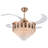 Jillyn 4 - Blade Crystal Ceiling Fan with Remote Control and Light Kit Included