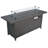 57 In Propane Fire Pit Table, 50000BTU, Retangular Outdoor Gas Fire Pit Table, Firepit Table With Lid & Wind Guard, ETL Certification, For Garden Backyard Deck Patio Camping Party-38180344