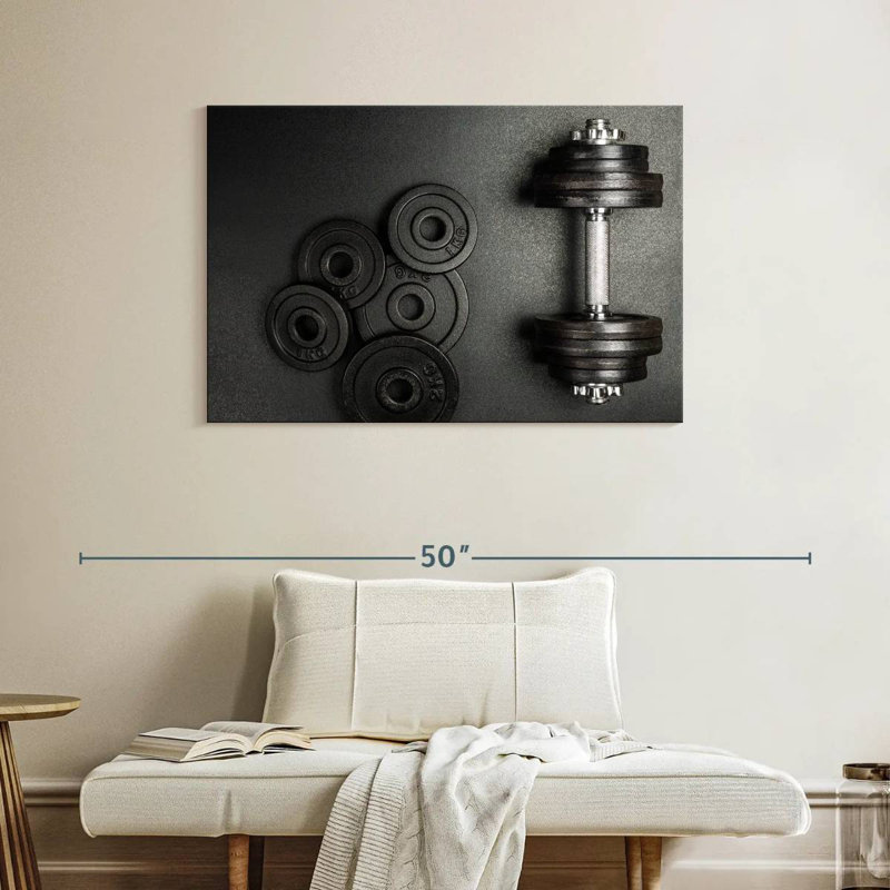 Sireci Weights On Gym Floor, 26" H x 39" W