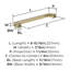 Poignée de meuble Blackrock 8 pouces (203 mm) d'entraxe, couleur champagne doré-26340473-109024897