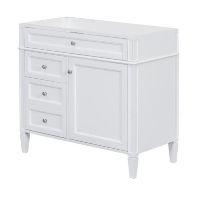 Bathroom Vanity Without Sink (White)