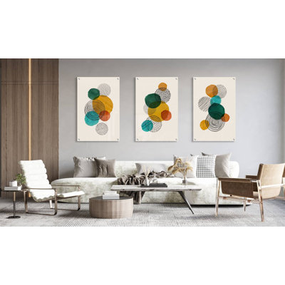 Circles - 3 Piece Unframed Print Set