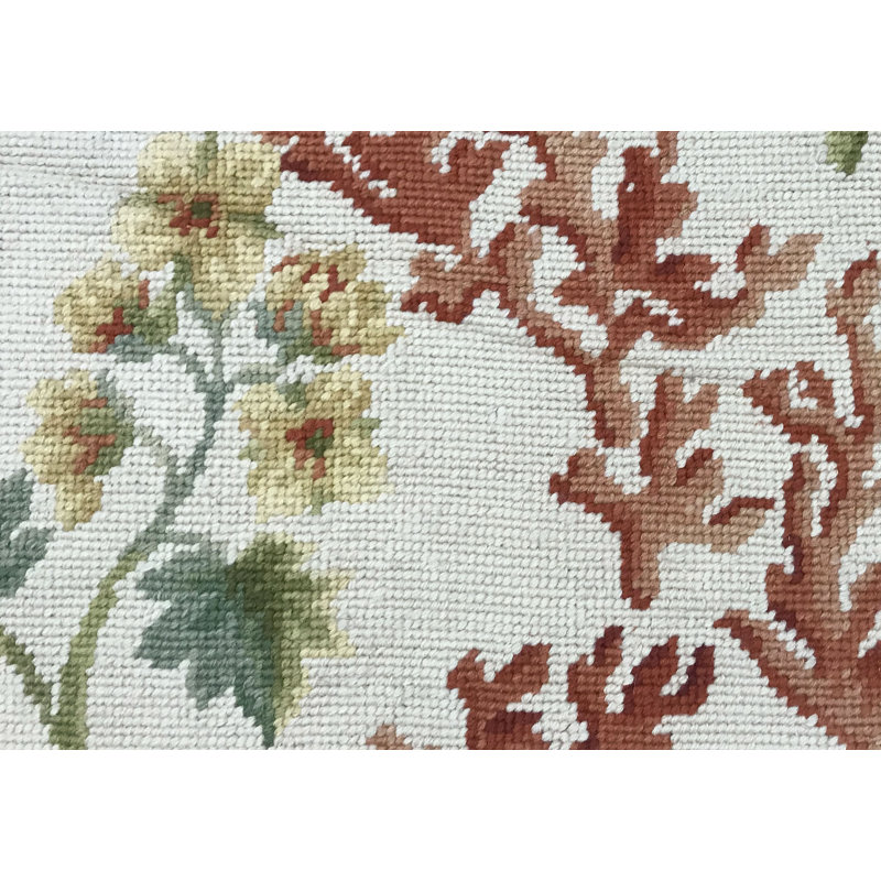 Hand-Knotted High-Quality Beige Area Rug