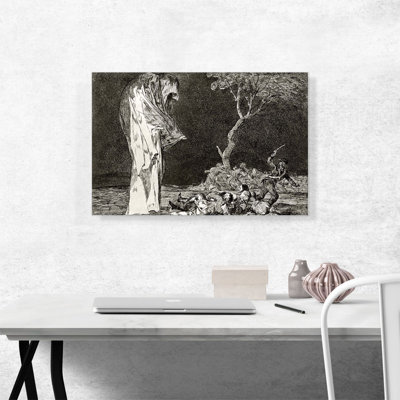 «Riddle of Fear 1823» par Francisco Goya, reproduction d'art sur toile tendue
