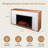 Modern Ember Arrie Smart Electric Fireplace Mantel Package | 33” Firebox Heater | Wi-Fi App