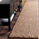 Tapis brun en jute / sisal tissé à plat à la main de couleur erroll Pollux